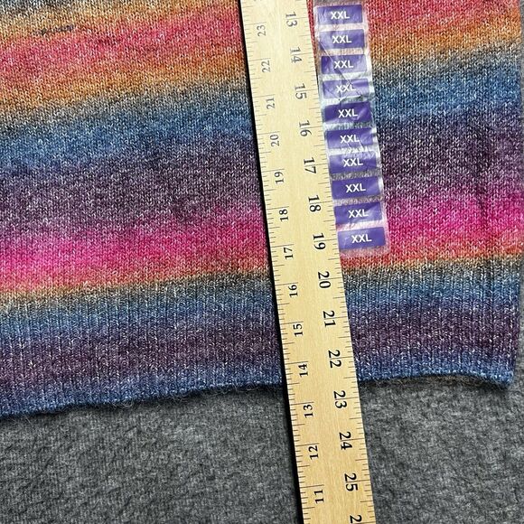 NEW Steve Madden BB Dakota Sweater Women's Size XXL 2XL Ombre Stripes NWT - Picture 8 of 8